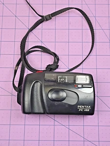 Pentax PC-100 35MM Film Camera Focus Free P&S Auto Winding Works point and shoot - Picture 1 of 9