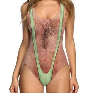 Costume da bagno donna sexy taglio alto pezzo unico divertente costume da bagno donna monokini - Foto 1 di 6