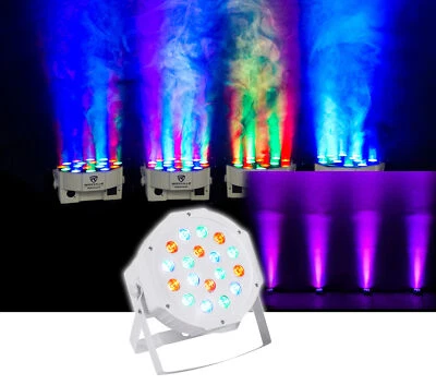 Rockville RockPAR50 White LED Par Can DJ Wash Up Light For Wedding/Club Scene - Image 1 of 4