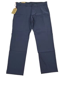 Vintage Weatherproof Pants Mens 36x30 Navy Stretch Slim Straight Fit - Picture 1 of 7