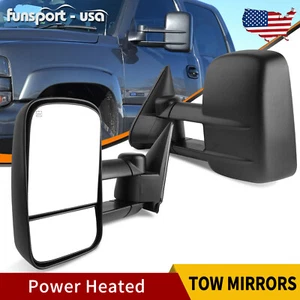Power Heated Tow Mirrors for 1999-2002 Chevy Silverado GMC Sierra 1500 2500 3500 - Picture 1 of 10