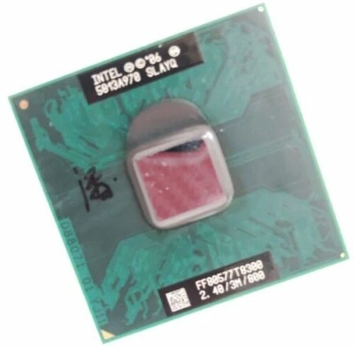 Intel Core 2 Duo Mobile T8300 2.4GHz 3MB 800MHz Socket P SLAYQ Laptop CPU - Image 1 of 2