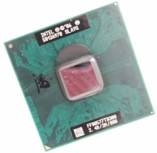 Intel Core 2 Duo Mobile T8300 2.4GHz 3MB 800MHz Socket P SLAYQ Laptop CPU - Image 1 of 2
