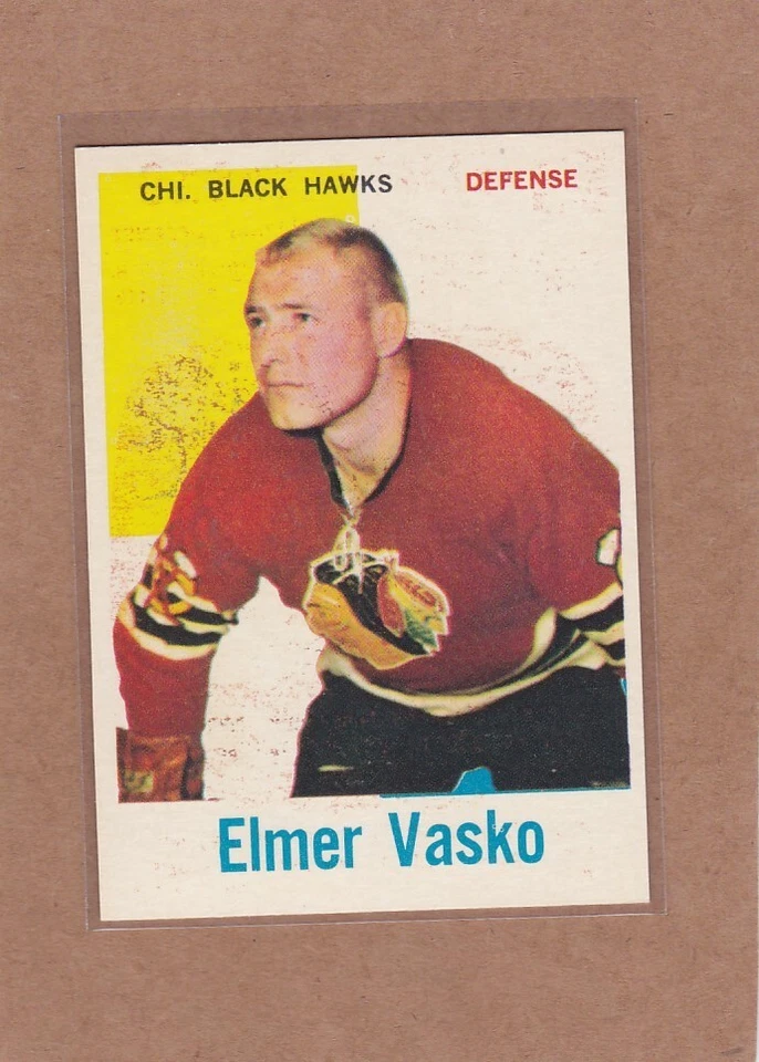 1960-61 TOPPS HOCKEY ELMER VASKO #23 BLACK HAWKS NM/NMMT *A32716 - Image 1 of 1