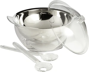 ICED Salad Bowl, 2 Bowls, Lid, 2 Servers, Stay Chilled for Hours - Picture 1 of 6