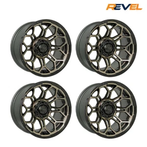 Golf Cart 14" Wheel Set of 4 - GTW 14" Bravo Matte Bronze Wheel Set of 4 - Picture 1 of 2