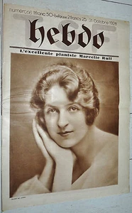 RARE T.S.F. HEBDO N°56 21/10 1928 PROGRAMMES TSF EUROPE MARCELLE RUFF - Imagen 1 de 2