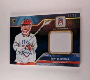 Tom Schreiber 2024 Premier Lacrosse League PLL #16 BLUE #46 /99 Game Used Relic - Bild 1 von 2