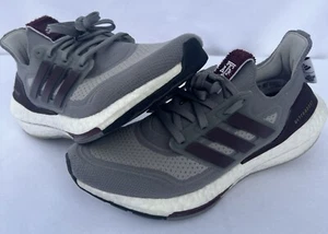 Adidas Ultraboost 21 Texas A&M Uomo Taglia 7 Grigio Marrone Scarpe da Corsa (GY0429) - Foto 1 di 9