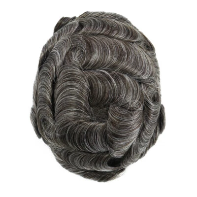 Sistema de reemplazo de cabello humano Toupee súper delgado piel súper para hombre postizos #440 Foto 1 de 4