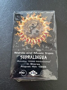 Mickey Hart Planet Drum Supralingua Promo Cassette Tape 1998 Electronic Tribal - Picture 1 of 4