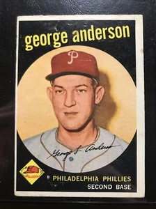 George Sparky Anderson 1959 Topps Vintage Baseballkarte #338 ROOKIE RC SP Reds - Bild 1 von 2