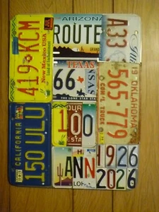 Historische Route 66 Metall Nummernschild 100. Jahr Schild handgefertigt signiert 1 einer Art - Bild 1 von 9
