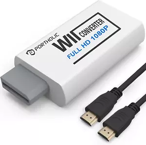 Wii to HDMI Converter 1080P for Full HD Device, Wii HDMI Adapter with 3,5Mm Audi - Picture 1 of 12