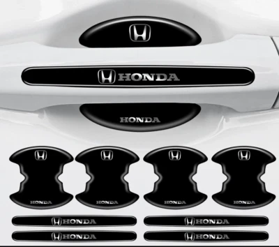 8PCS SET Invisible Car Door Handle Bowl Anti-Scratch Protector Sticker For Honda - Image 1 of 2