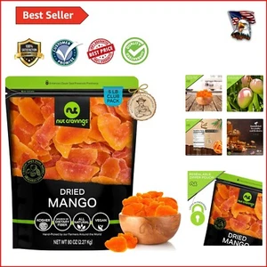 Resealable 80oz Sweet Dried Mango Slices - Premium Quality, Fresh & Nutritious - Picture 1 of 9