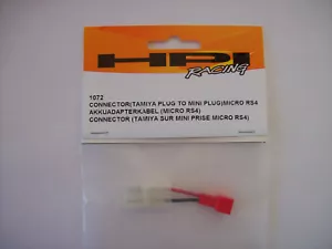 Connettore HPI Racing 1072 Micro RS4 Tamiya spina a mini spina - Foto 1 di 3