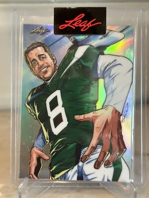 2023 Leaf Anime Nation Aaron Rodgers Jet Set Holo Artista Shion Minabe/281 Jets Foto 1 de 2