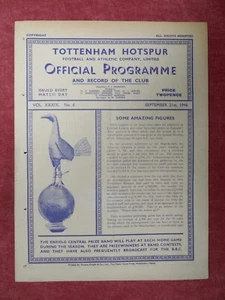 SPURS v BIRMINGHAM CITY | 1946/1947 | RESERVES | 21 SEP 1946 | UK FREEPOST - Picture 1 of 3