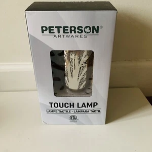 Peterson Artwares Touch Lamp 7" Silver Wax Warmer Essential Oil Diffuser - Picture 1 of 5
