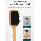 Boar Bristle Hair Brush Beech Wooden  Comb Gasbag Massage Hair Brush for6059