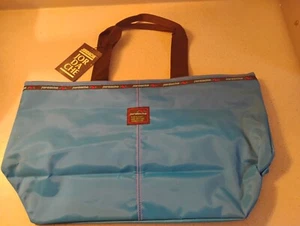 Vintage Jordache Blue Satchel/Tote/ Shopping Bag With Zipper - Picture 1 of 3