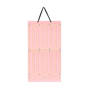 Hair Bow Holder Organizer For Girls Hair Bow Organizer Display Hanging Pink Felt - Picture 1 of 8