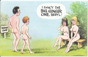 Vintage 1970's Bamforth Comic Postcard # 247 "I fancy the big one Ginger" - Picture 1 of 2