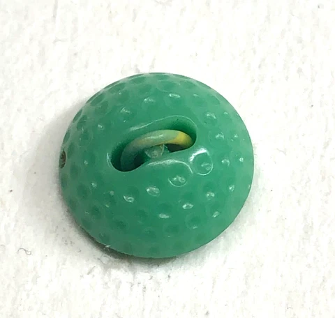 Green Vintage Colt Plastic Button- Golf Ball #35 Cover
