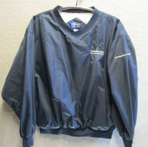 Vintage C Port And Company Blue Windbreaker Mens Size Large With Emerson Emblem - Picture 1 of 4