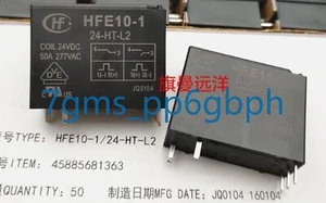 1 PCS NEW HFE10-1 24-HT-L2 dual coil magnetic holding 24VDC HF relay 50A - Picture 1 of 4