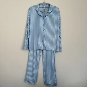 Flora Nikrooz 2-teiliges Langarm-Pyjama-Set blau Small - Bild 1 von 9