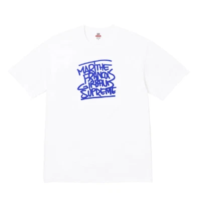 SUPREME SS25 MARITHÉ + FRANÇOIS GIRBAUD TEE BLACK WHITE RED - Image 1 of 4