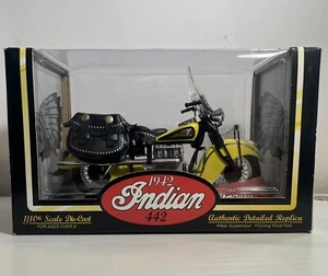 1942 Indian 442 Motorcycle Vintage Tootsietoy Authentic Detailed Replica - Picture 1 of 10