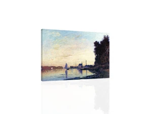 Argenteuil Late Afternoon - Monet - CANVAS OR PRINT WALL ART - Picture 1 of 2