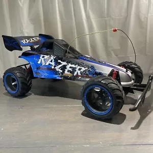 New Bright RC Car Razer Desert Runner turbo Blue No Remote untested 1:6 - Picture 1 of 21