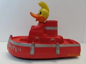 Vintage 1950's Reliable Toys Woody Woodpecker Red Tooter tugboat toy great cond - Picture 1 of 8
