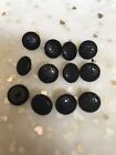 Au Made 12 x 13mm black Silver knit covered buttons shanked buttons 13 Mm Knit