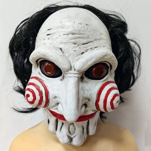 Jigsaw Saw Mask Cosplay Saw X Scary Killers Latex Helmet Halloween Party Costume - Picture 1 of 5