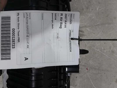 Used Right Instrument Panel Air Bag fits: 2007 Toyota Rav4 passenger dash Right Foto 1 de 4