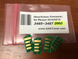 4 Toner Chip (3485 ~ 3487) für Xerox Phaser 6510, WC 6515 Drucker Refill - Bild 1 von 3