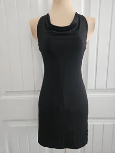 Vintage 80s Frederick's of Hollywood Dress Little Black Slip Butterfly Embroider - Picture 1 of 12