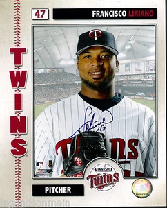 Francisco Liriano Minnesota Twins Signed 8x10 Photo LOM COA (PH754) - Picture 1 of 2