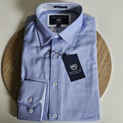 Reported Collection Dress Button Down Long Sleeve Mens Size S/P 15 | 32/33 - Image 1 of 4