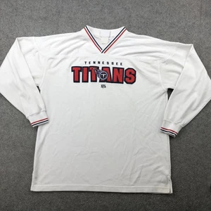Vintage Tennessee Titans Sweatshirt Mens Large NFL Long Sleeve Pullover 90s - Picture 1 of 14