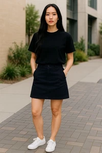 Tommy Hilfiger Navy Blue Skirt - Size 4 - Bild 1 von 5