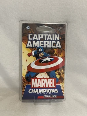 Marvel Champions - Capitán América Hero Pack Fuera de Uso *SELLADO* *RARO* Foto 1 de 4