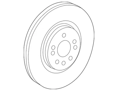 Genuine Mercedes-Benz Rotor 166-421-16-00 - Image 1 of 3