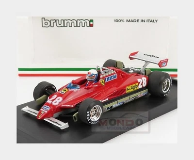 1:43 BRUMM Ferrari F1 126C2 #28 Winner San Marino Gp 1982 Pironi +Driver R268-CH - Immagine 1 di 2