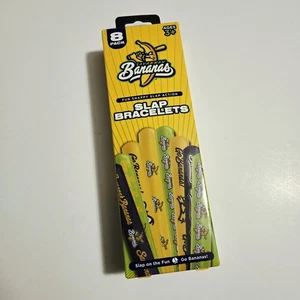 Savannah Bananen Baseball 8er Pack Sammlerstück lizenzierte Slap Armbänder  - Bild 1 von 3